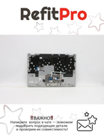 Верхняя панель с клавиатурой (топкейс) для ноутбука Lenovo IdeaPad C340-14IML. раскладка - русская, с подсветкой, серая (5CB0S17449), оригинал