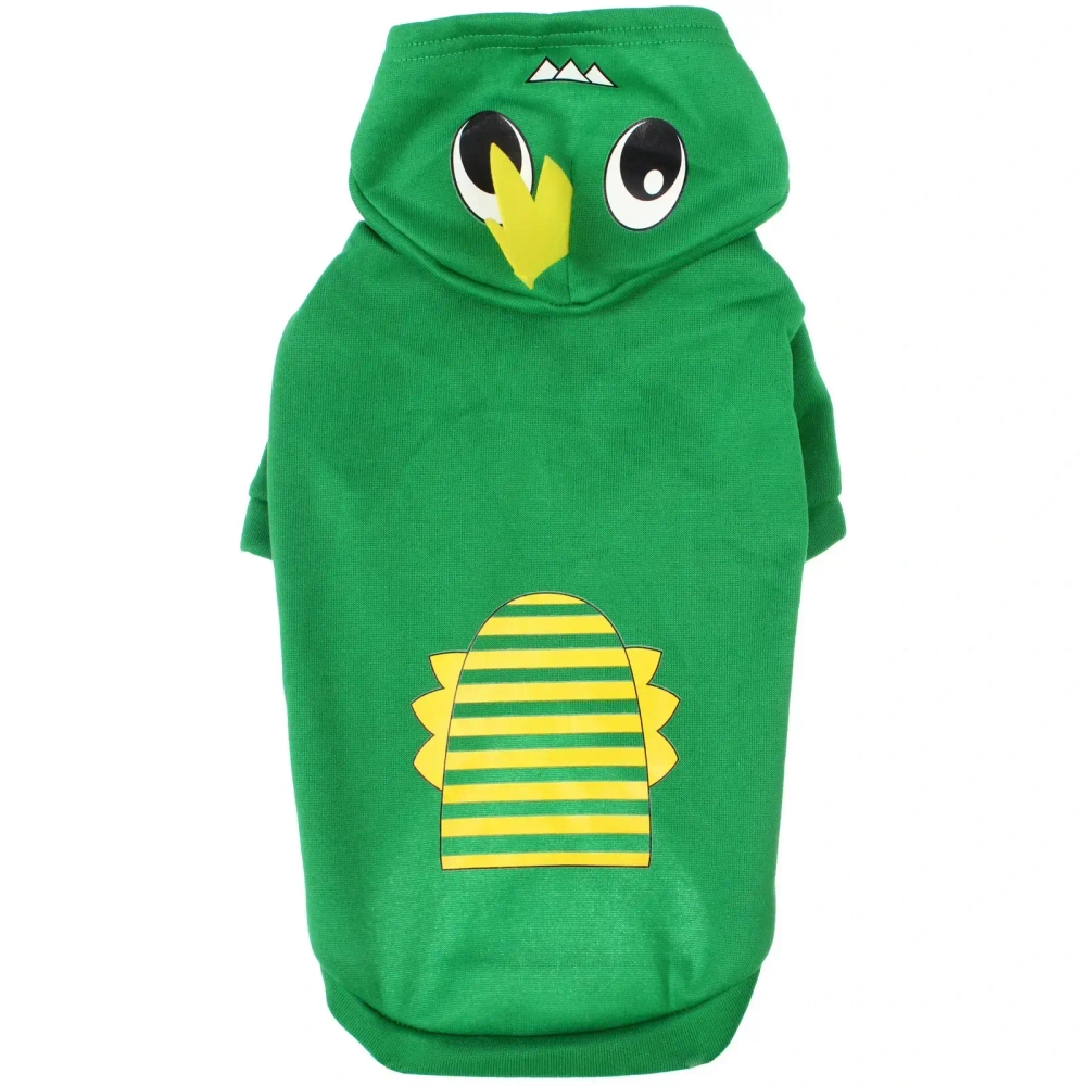 Кофта - толстовка с капюшоном для собак мелких пород «МОДНЫЙ БРО», динозаврик, размер L (50*35*26см) Ultramarine