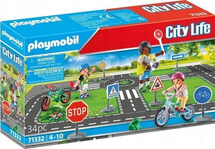 Конструктор Playmobil City Life Велосипедный курс/ Обучение правилам дорожного движения 71332