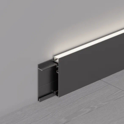 Профиль PLINTUS-H55-2000 BLACK (Arlight, Алюминий) 045442