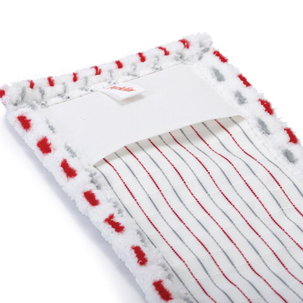 Швабра КОМПЛЕКТ черенок 75-130 см + флаундер 40 см + МОП микрофибра/абразив (ТИП К), PERKLIN (ПЕРКЛИН), 700980