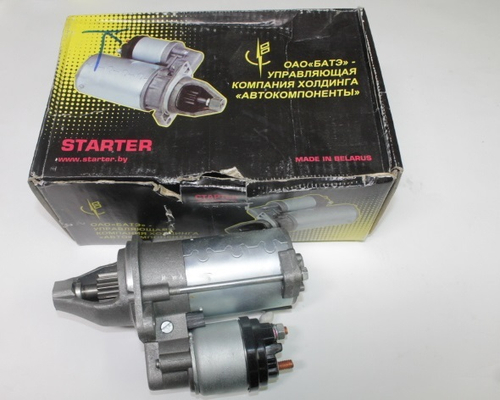 Стартер /2115, 1118/ (крепл. на 2 болта) с усил. КПП 11 зуб. (БАТЭ)