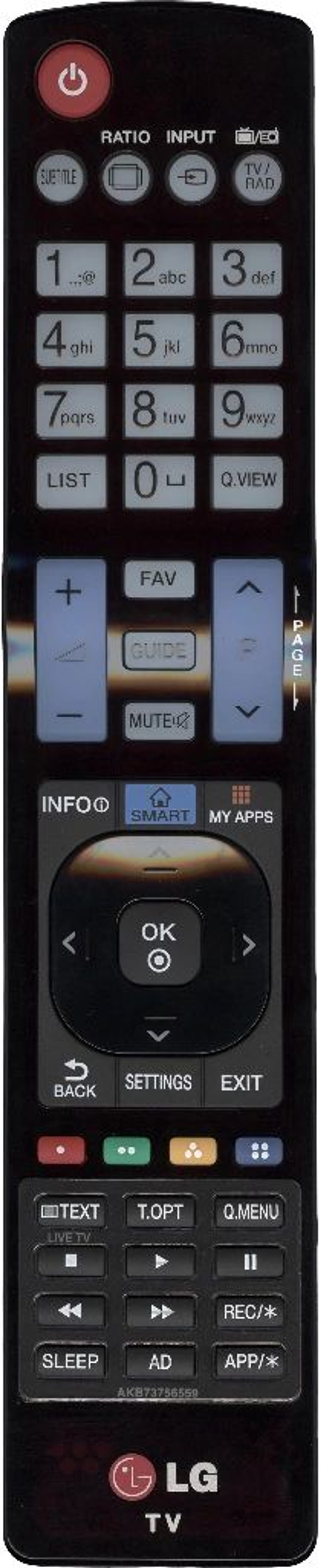 Пульт AKB73756559 для телевизоров LG