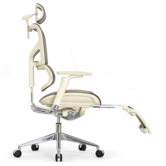 Кресло EXPERT 2 SAIL RSAM 01-G (сидение MAX с подножкой, подлокотн 6D(360), сетка сер/каркас светл)