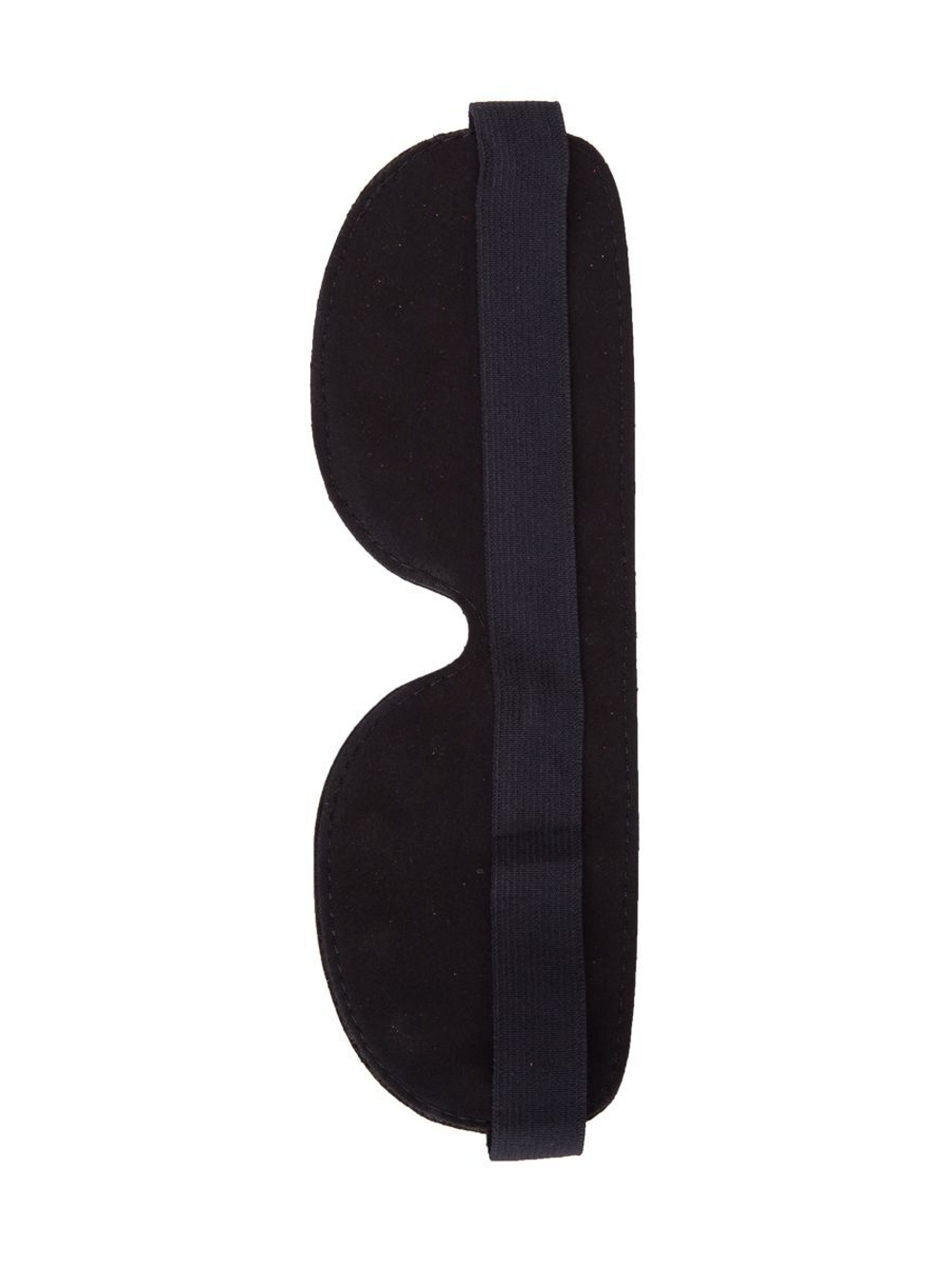 Черная кожаная маска на глаза с заклепками (Цвет: черный)