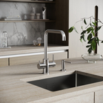 Смеситель для кухни Sancos Vela с краном для фильтра, брашированный никель, SC4013BN