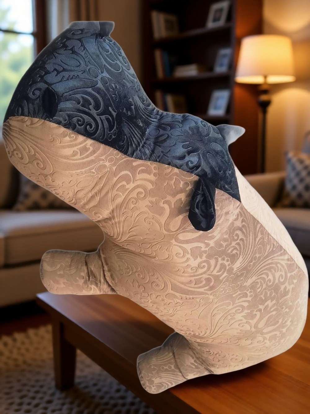 Пуф. Мягкий бегемот-Красавчик. Ручная уникальная эксклюзивная работа пуф в единственном экземпляре