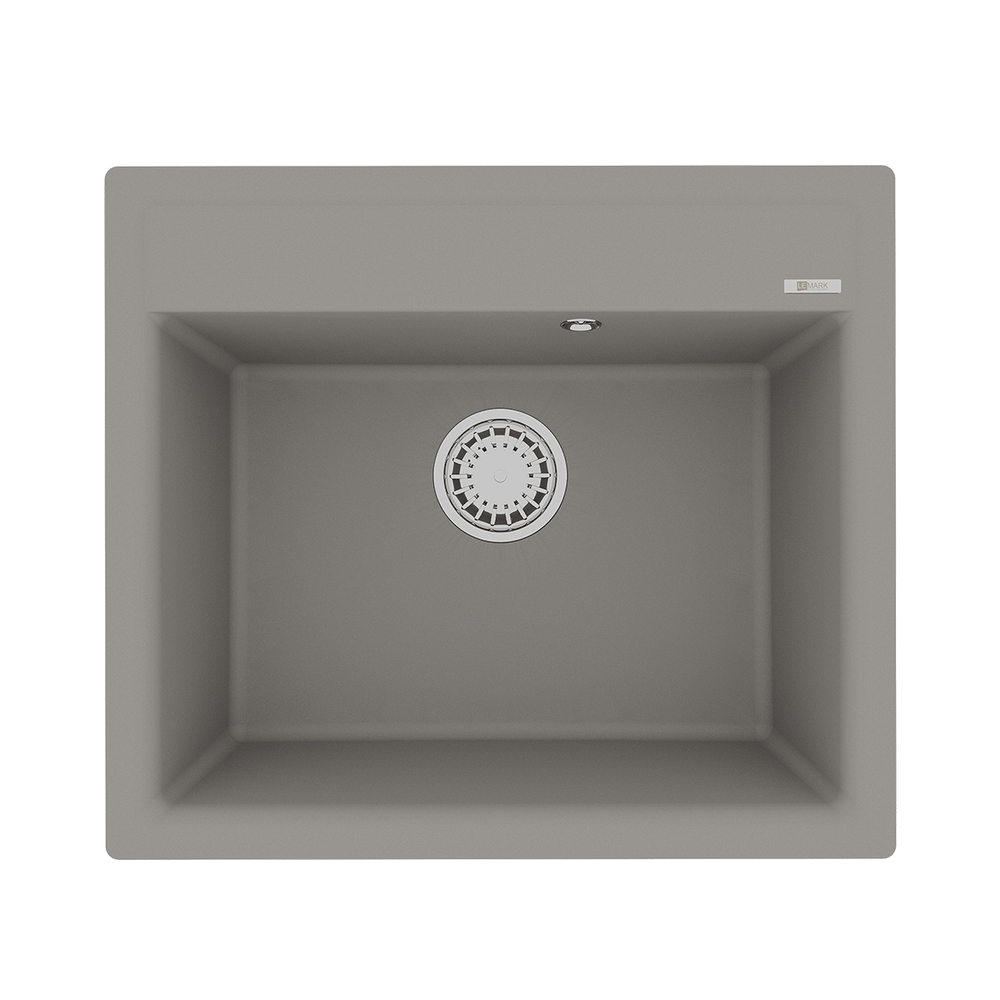 КУХОННАЯ МОЙКА ИЗ КВАРЦГРАНИТА LEMARK HANKA 570 ЦВЕТ: ГРЕЙ (9910015)
