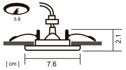 Точечный встраиваемый светильник Arte Lamp PRAKTISCH