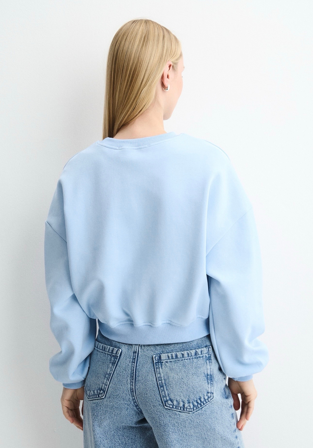 Свитшот Купидон голубой