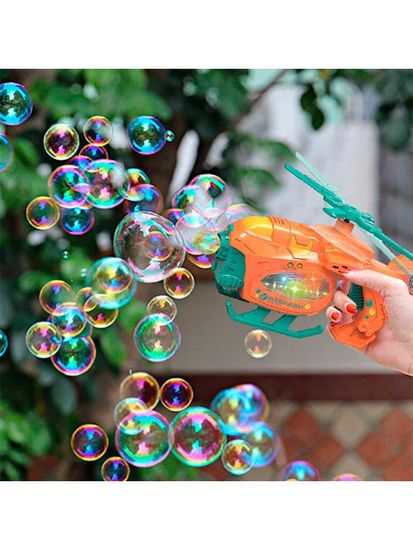 Пистолет-вертолет для стрельбы мыльными пузырями