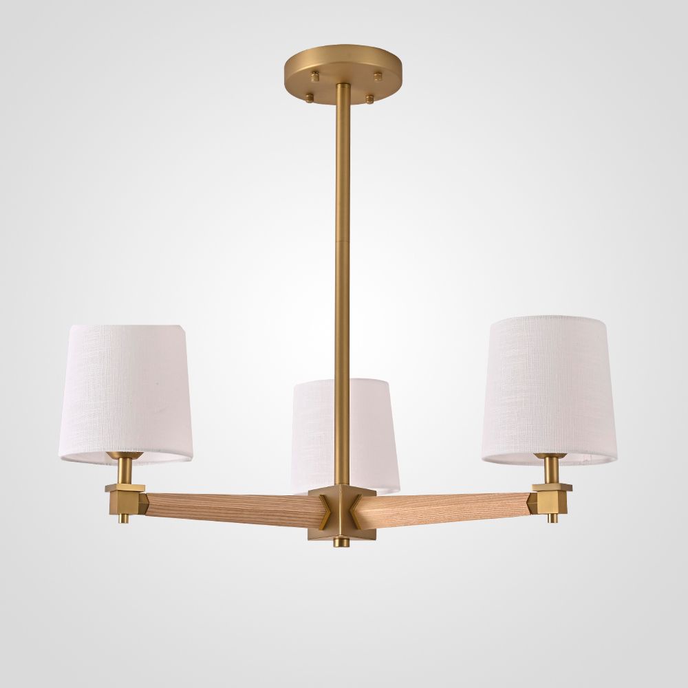 Люстра На Штанге Jorgenson D70 White/Light Wood By Imperiumloft