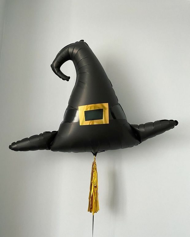 К Фигура Шляпа Волшебника Черный ХЭЛЛОУИН (31"/79 см) Falali (БГ-30)