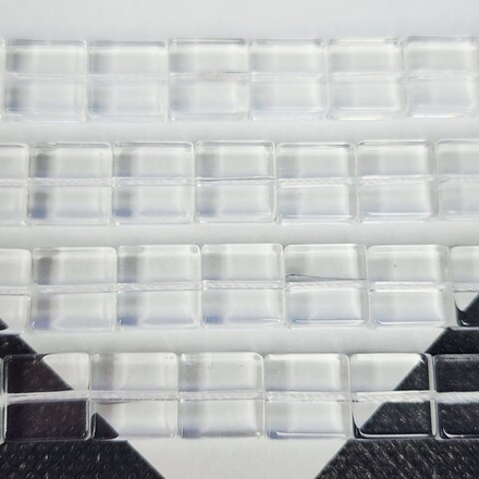 Бусины стекло, хрустальные квадраты 10мм, штучно