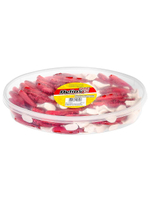 Виброхвост несъедобный Helios Chubby 3,55"/9 см Red Sparkles WT 100шт. (HS-4-034-N)