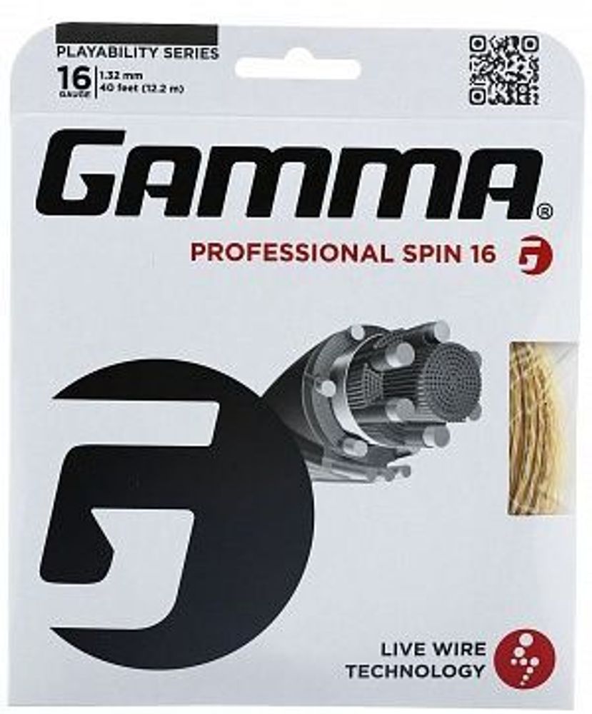 Теннисные струны Gamma Live Wire Professional Spin (12,2 m)