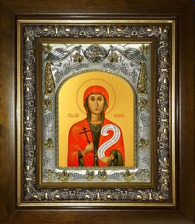 Икона "Параскева Пятница мученица" 18х14 см в киоте