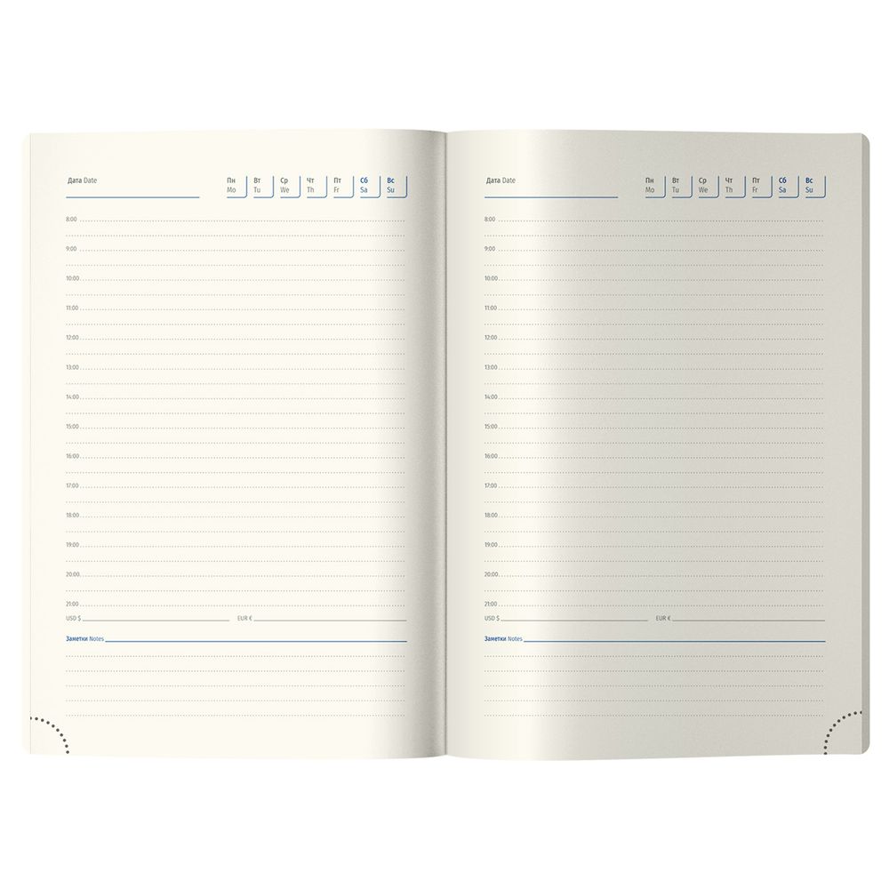 Ежедневник недатированный Berlingo, А5, 136л, кожзам, Flower Art, цветной срез, с рисунком