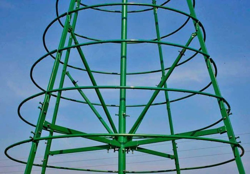 Уличная елка каркасная "Русская" (пвх) 22 м