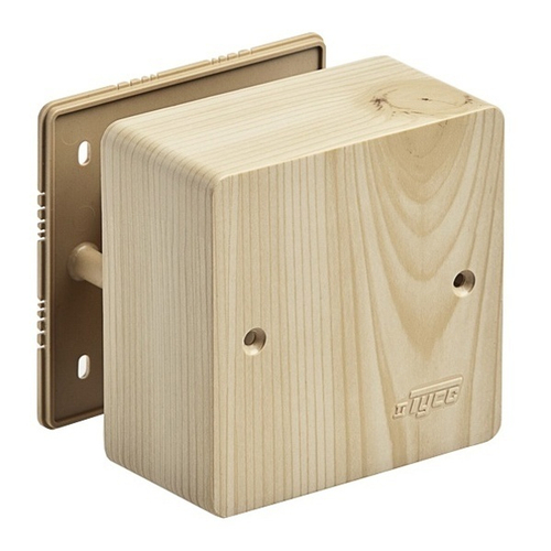 Коробка распаячная 85х85х42 мм открытой проводки сосна [уп. 120шт] Ruvinil 65015-27М