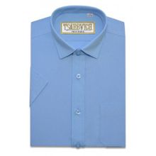Рубашка с коротким рукавом TSAREVICH, цвет голубой