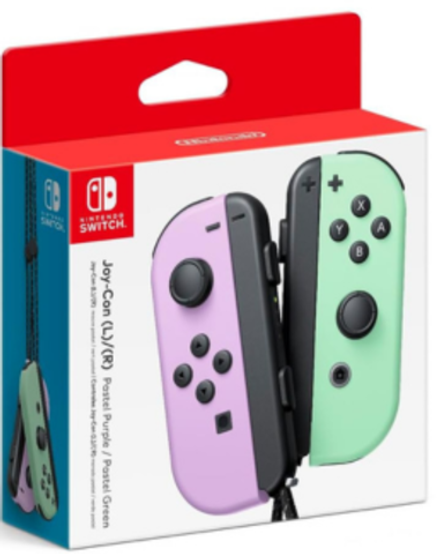 Набор геймпадов Joy-Con для Nintendo Switch (Pastel Purple/Pastel Green - Пастельно-фиолетовый/Пастельно-зелёный)