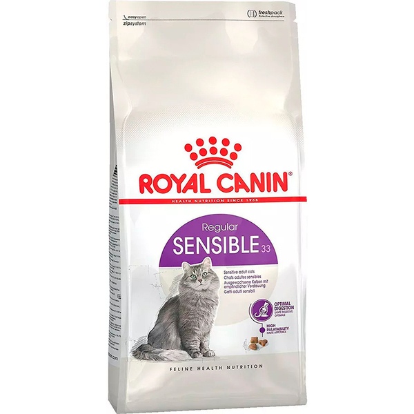 Сухой корм Royal Canin Sensible 33 400 г для взрослых кошек с чувствительным пищеварением