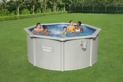 Стальной бассейн Bestway Hydrium Pool Set 300х120 см + песочный ф/насос 3028 л/ч, лестница, тент, подстилка (56566 BW)