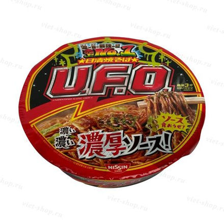 Японская лапша NISSIN U.F.O. с соусом якисоба, 128 гр.