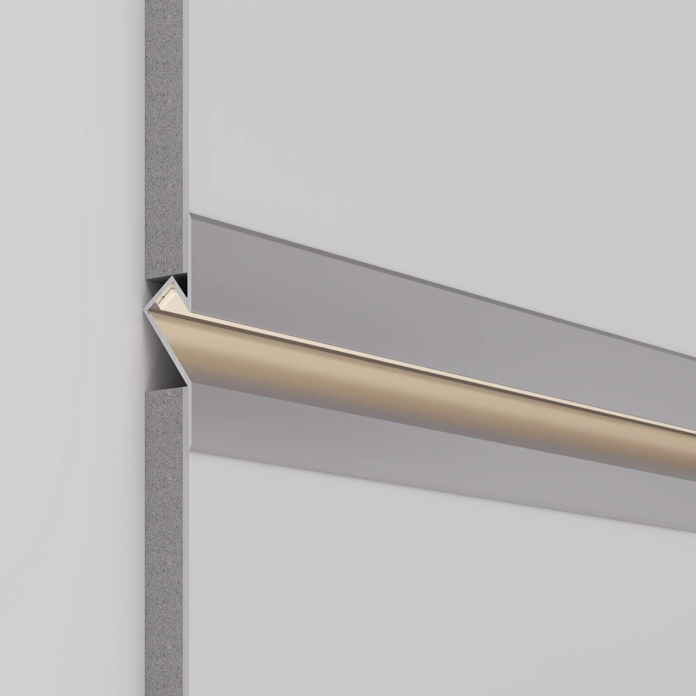 Профиль ARH-DECORE-S12-CAVE-F-2000 ANOD (Arlight, Алюминий) 023902