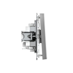 ARTGALLERY 1-клавишный ВЫКЛЮЧАТЕЛЬ КНОПОЧНЫЙ, 10А, механизм, быстрозажим. клем., СТАЛЬ