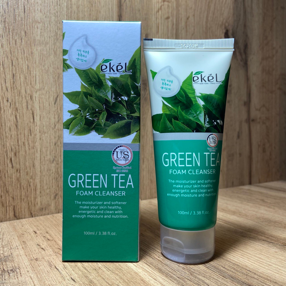 Пенка для умывания Ekel Green Tea Foam Cleanser с экстрактом зеленого чая 100 мл