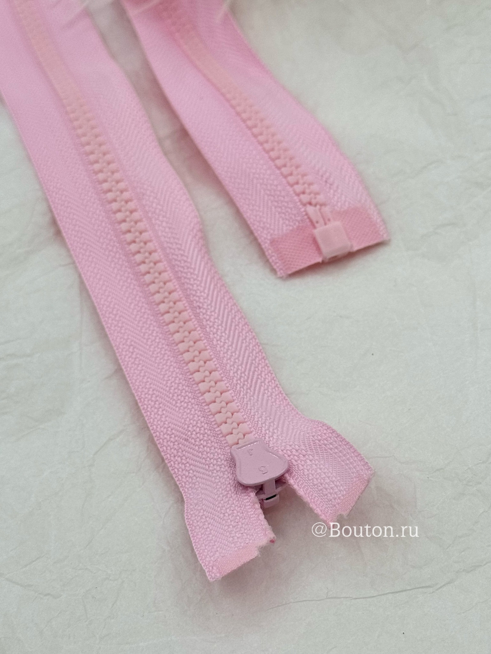 Молния тракторная нежно-розовая