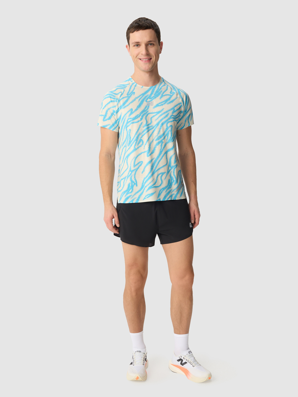 Футболка мужская GRI Старт молочно-голубая