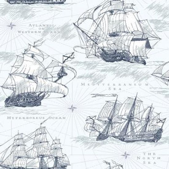 Обои бум 0,53х10 Фрегат  сер  905-06