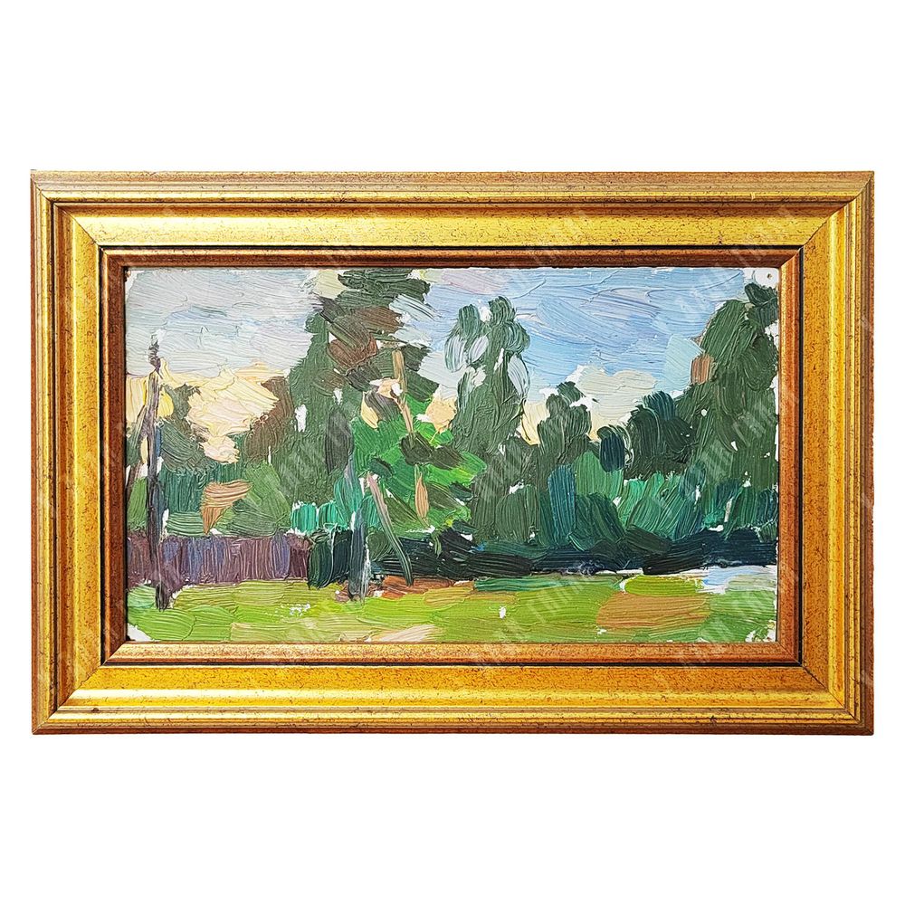 Гачегов Г. Н. Преображенская церковь. Новодевичий монастырь. Москва. Холст, масло. 1992