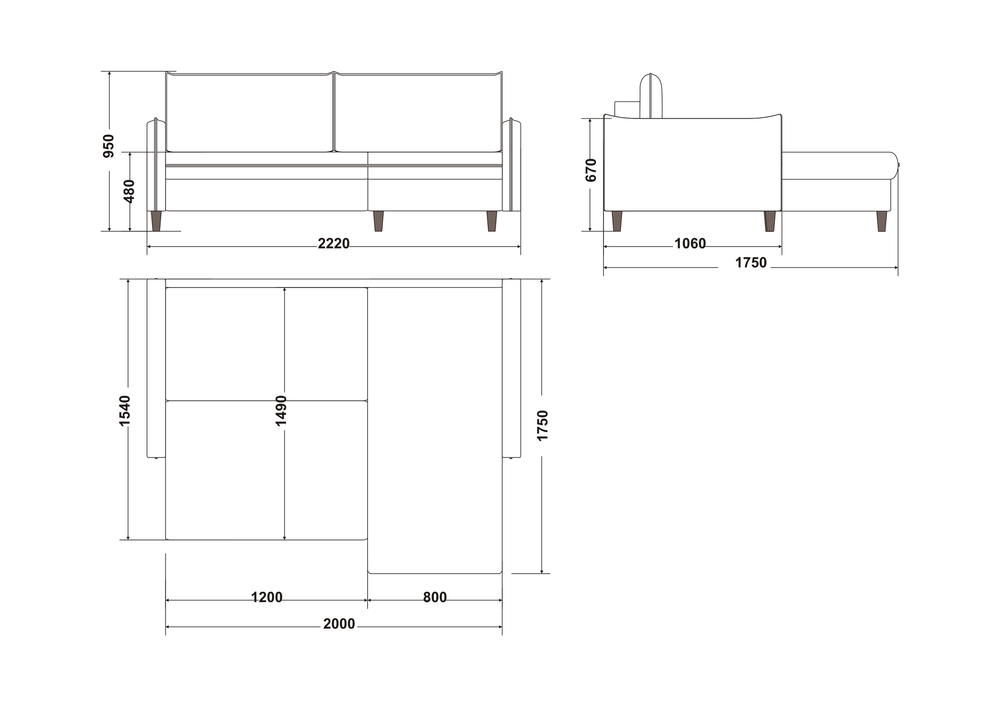 Диван угловой "Мальме" , Новый Век, г. Екатеринбург