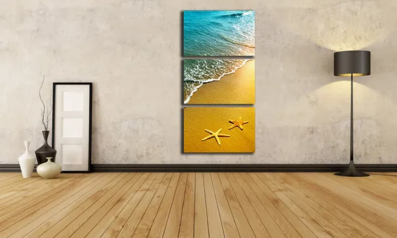 Модульная картина "Морские звезды"