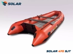 Лодка надувная моторная solar-470 super jet tunnel