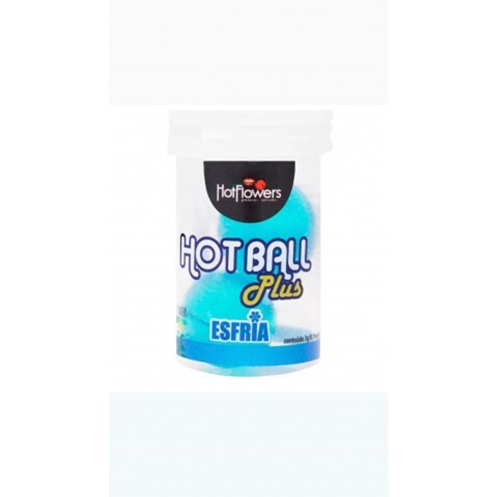 Лубрикант HOT BALL PLUS на масляной основе в виде двух шариков с охлаждающим эффектом