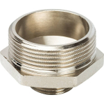 Ниппель редукционный STOUT SFT 0004 - 1"1/2 x 3/4" (для стальных труб, латунь никелированная)
