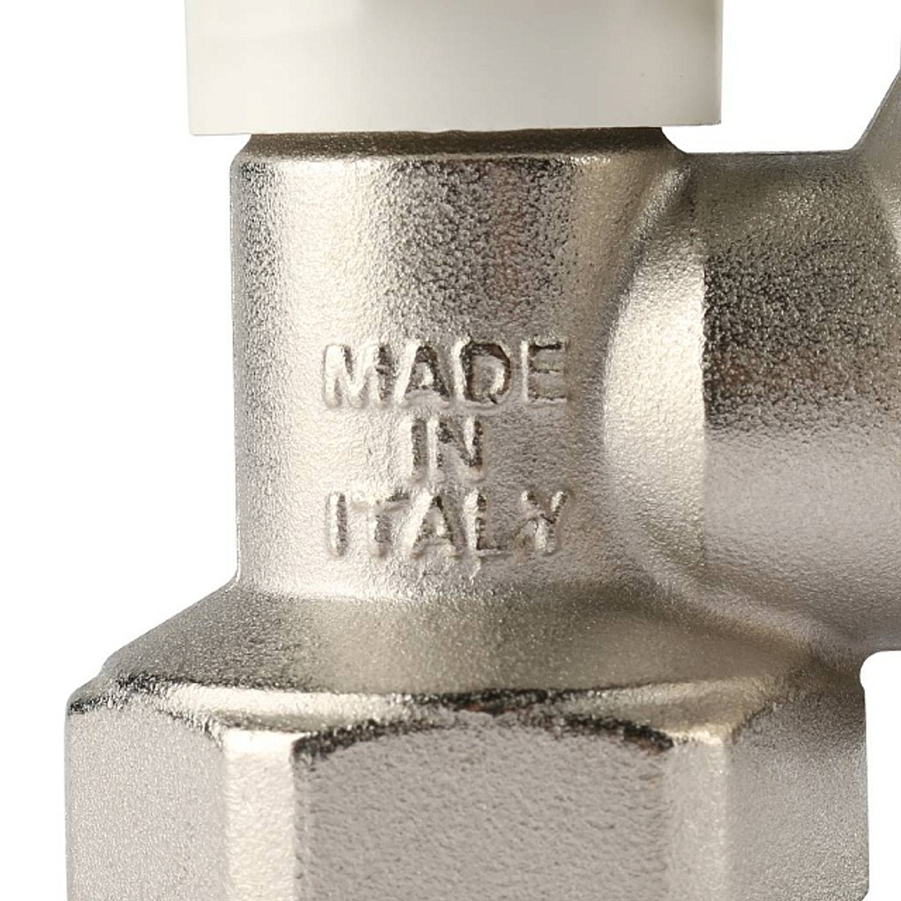 Вентиль ручной регулировки угловой STOUT - 3/4" (ВР/НР-американка, PN10, Tmax 120°C, шток металл по металлу)