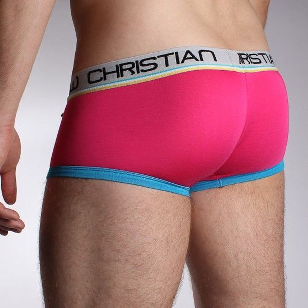 Мужские трусы хипсы розовые Andrew Christian Tighty Whitie Boxer Pink  17761