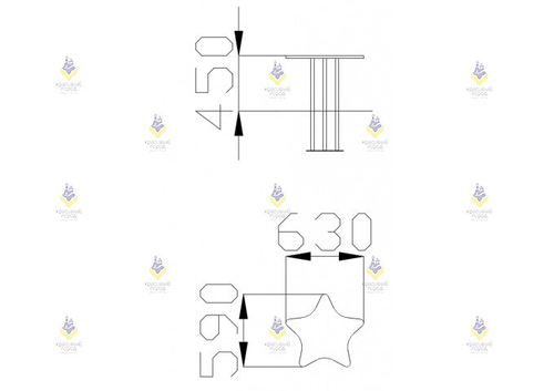 Стол для песочницы «Звезда»