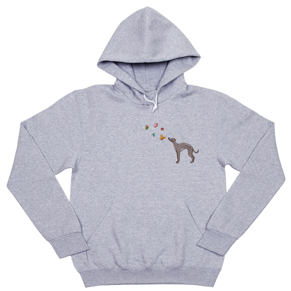 Толстовка "Левретка и бабочки"