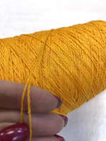 Пряжа на бобине (Италия) 77% мерсеризованный хлопок 23% п/э 100г-650м 285г