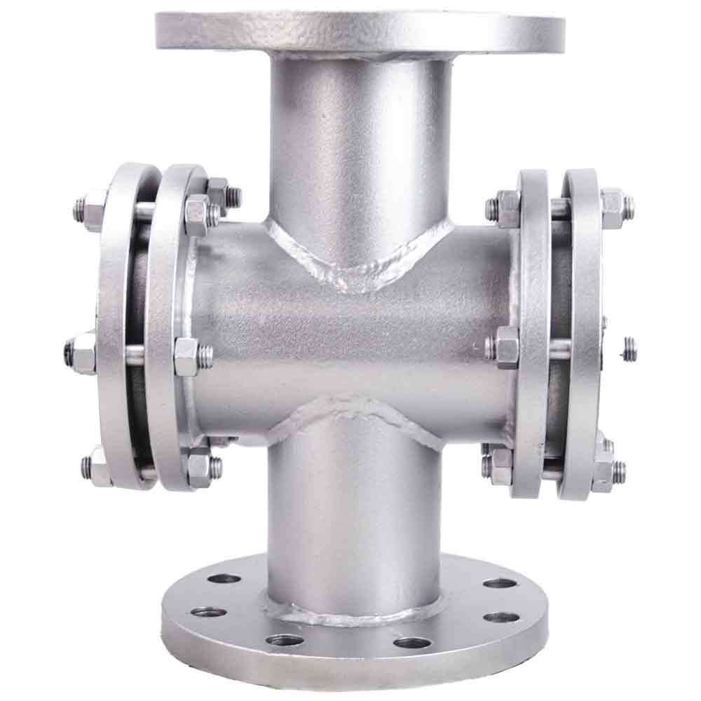 Flanged sight glass Elephant WCB-BS-F-1, body material - stainless steel AISI 1020