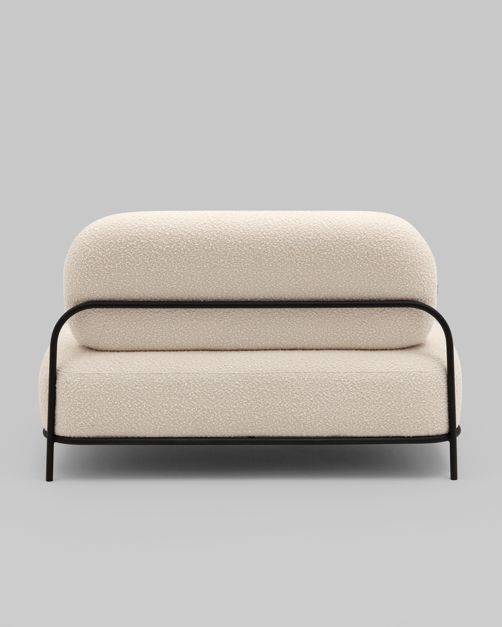 Диван Стоун new ткань букле молочный