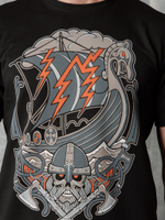 Футболка Варгградъ мужская черная «Песнь суровых морей»