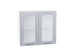 Шкаф верхний с 2-мя остекленными дверцами Валерия-М